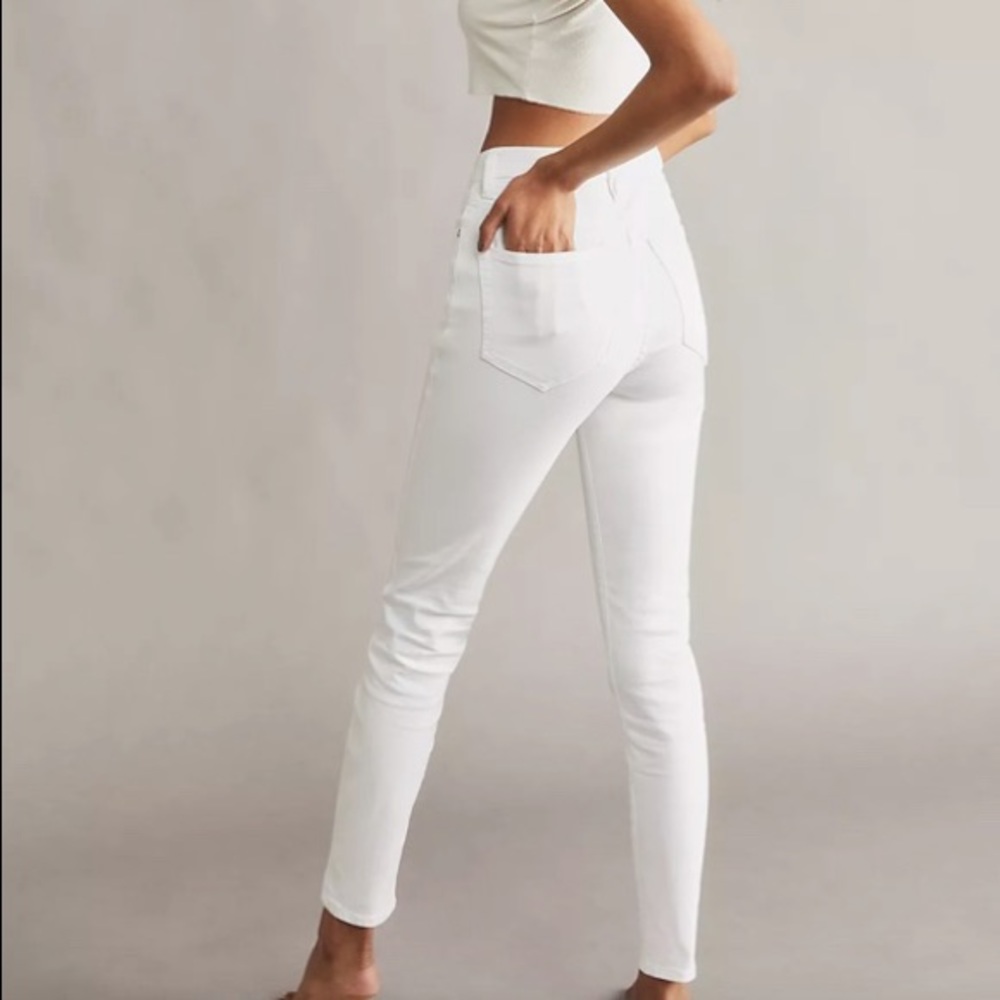 Free People White Skinny Jeans